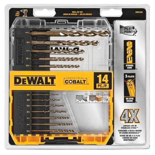 DEWALT DWA1240 Set de 14 Brocas para Taladro Industriales PP