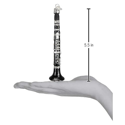 Old World Christmas Adornos de Vidrio para Clarinete soplado para árbol de Navidad (38026)
