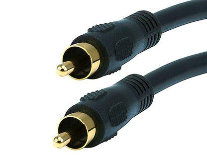 Monoprice 25ft Coaxial Audio/Video RCA Cable M/M RG59U 75ohm (for S/PDIF Digital Coax Subwoofer & Composite Video)