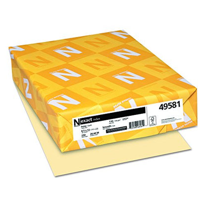 Neenah Exact Index, 110 lb, 8.5 x 11 Inches, 250 Sheets, Ivory