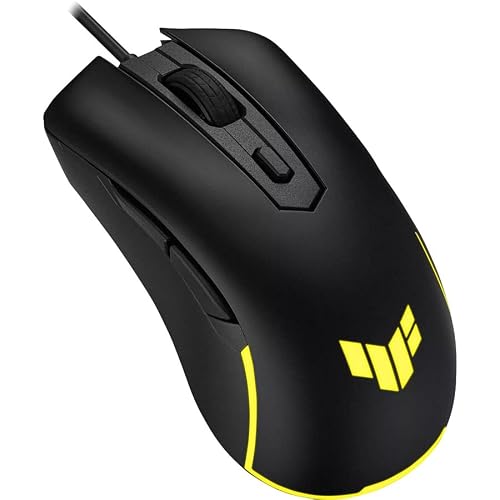 ASUS Mouse Gaming TUF Gaming M3 Gen IIncon Cable, 59 g, Ligero, Resistente al Polvo y al Agua IP56, Protector Antibacteriano, Sensor óptico 8K dpi, 6 Botones programables, Color Negro