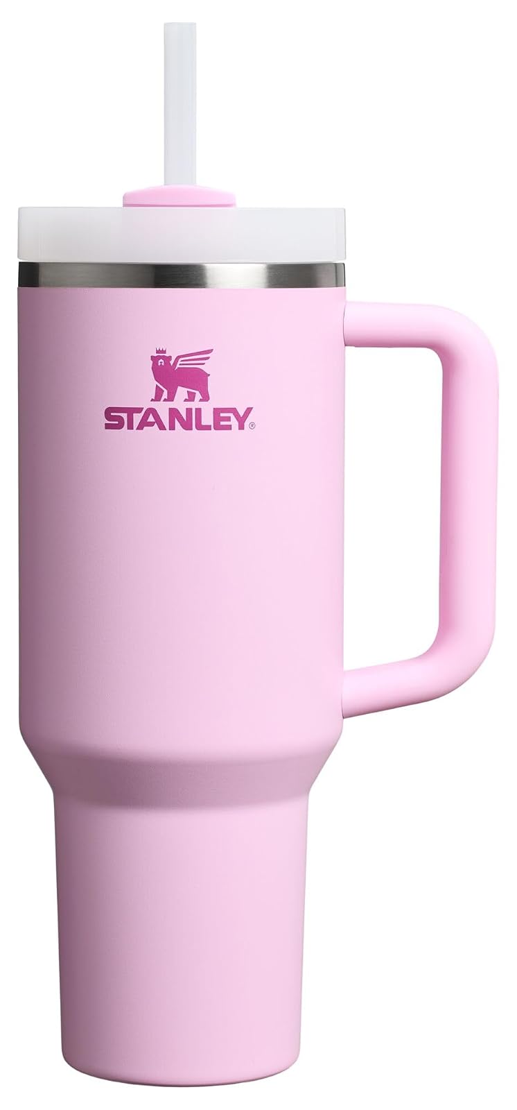 Stanley Quencher H2.0 Vaso con Asa y Popote, Tapa FlowState - 40 oz - Flor de Cerezo