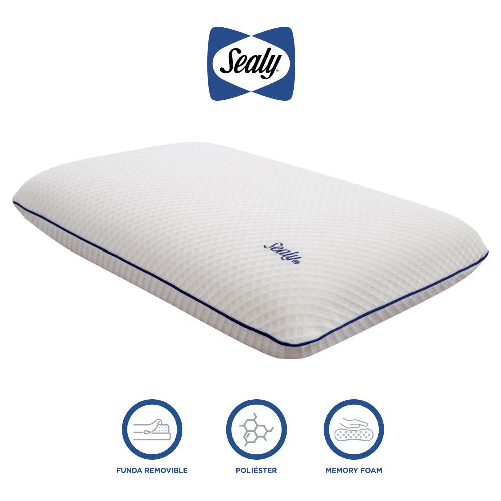Sealy Almohada Memory Foam Espuma Viscoelástica | Memory Foam