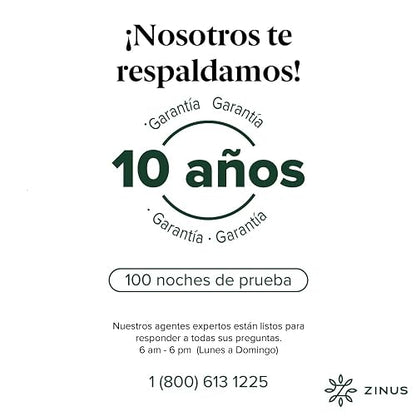 Zinus Colchón de muelles Bonnel Hybrid
