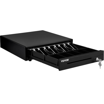 VEVOR Cajón de Efectivo Tipo de Accionamiento 13" Cajón Portamonedas 12V Caja Registradora de Punto de Venta 33,6 x 36,8 x 8 cm Bandeja para Cajón de Dinero Cajón de Caja Registradora Bandeja