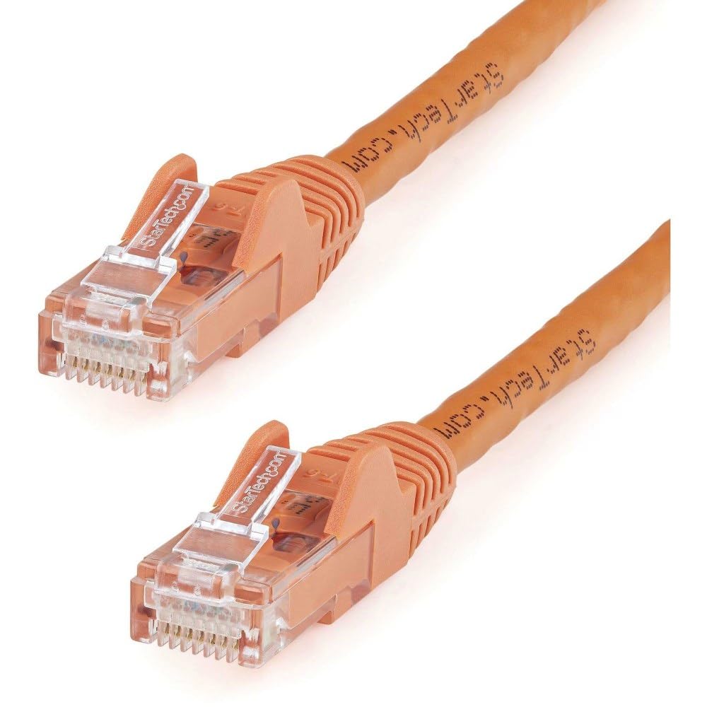 StarTech Cable Ethernet Cat6 Snagless RJ45 - Naranja - 20 ft - 6.1m - 1 paquete