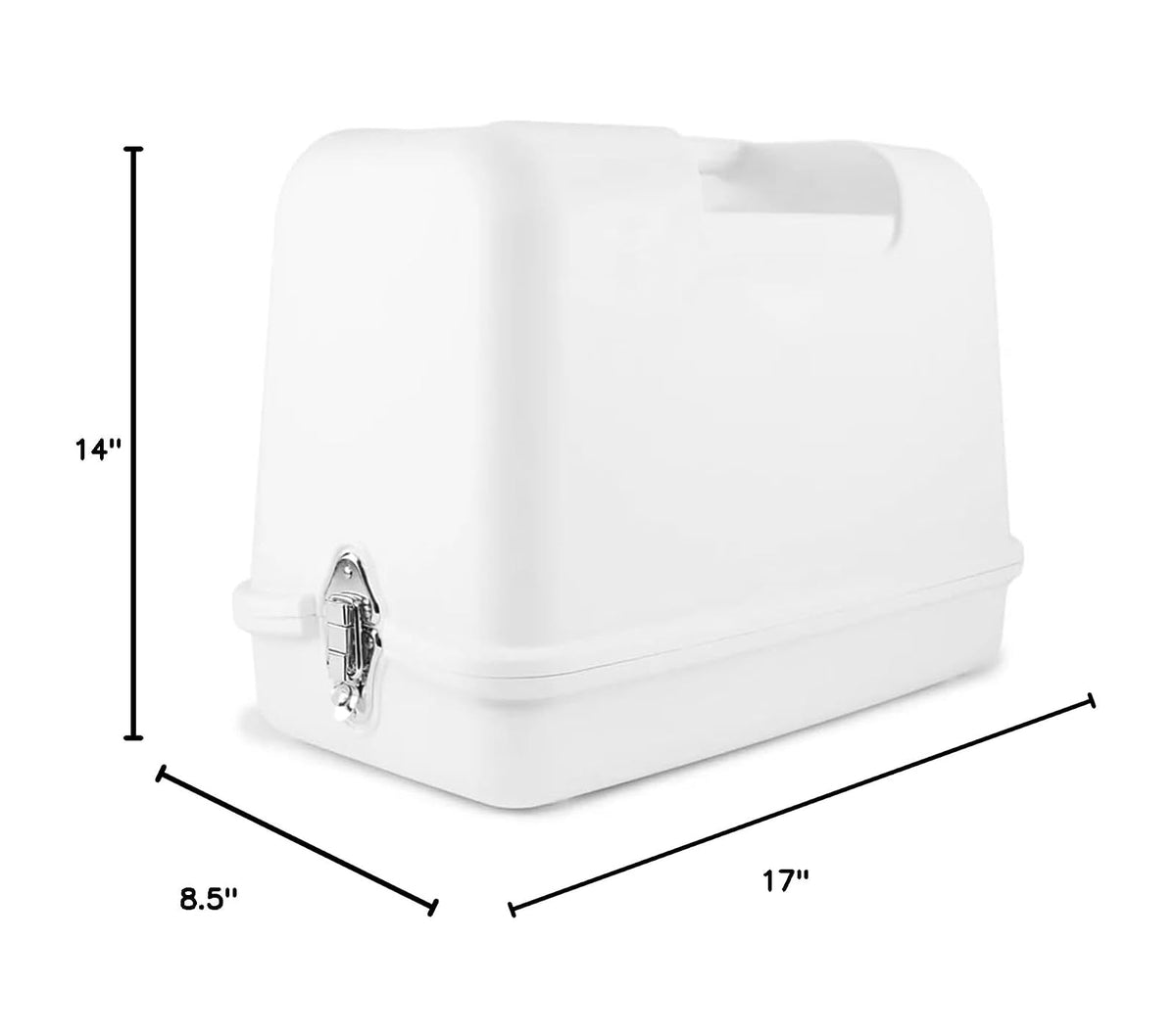 SINGER Funda de transporte rígida universal, color blanco, resistente a los impactos, se adapta a la mayoría de máquinas de coser portátiles de brazo libre, costura fácil