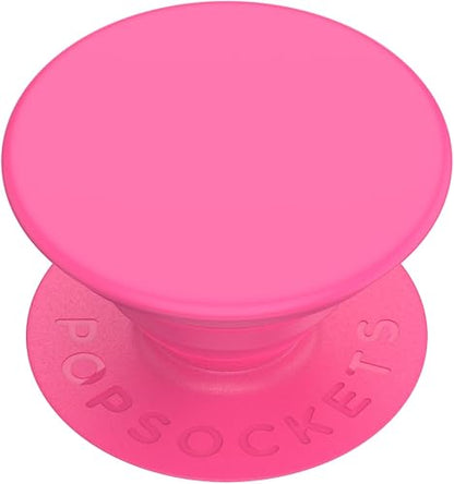 PopSockets - Empuñadura para teléfono con Soporte expandible, Agarre calcomanía, Color Rosa neón