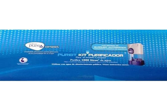 PUREIT KIT PURIFICADOR COMPACT | Kit Purificador para Devices de 5 Litros | Apto para Modelo Compact| Incluye: Filtro de Carbón Activado, GermKiller y Clarificador