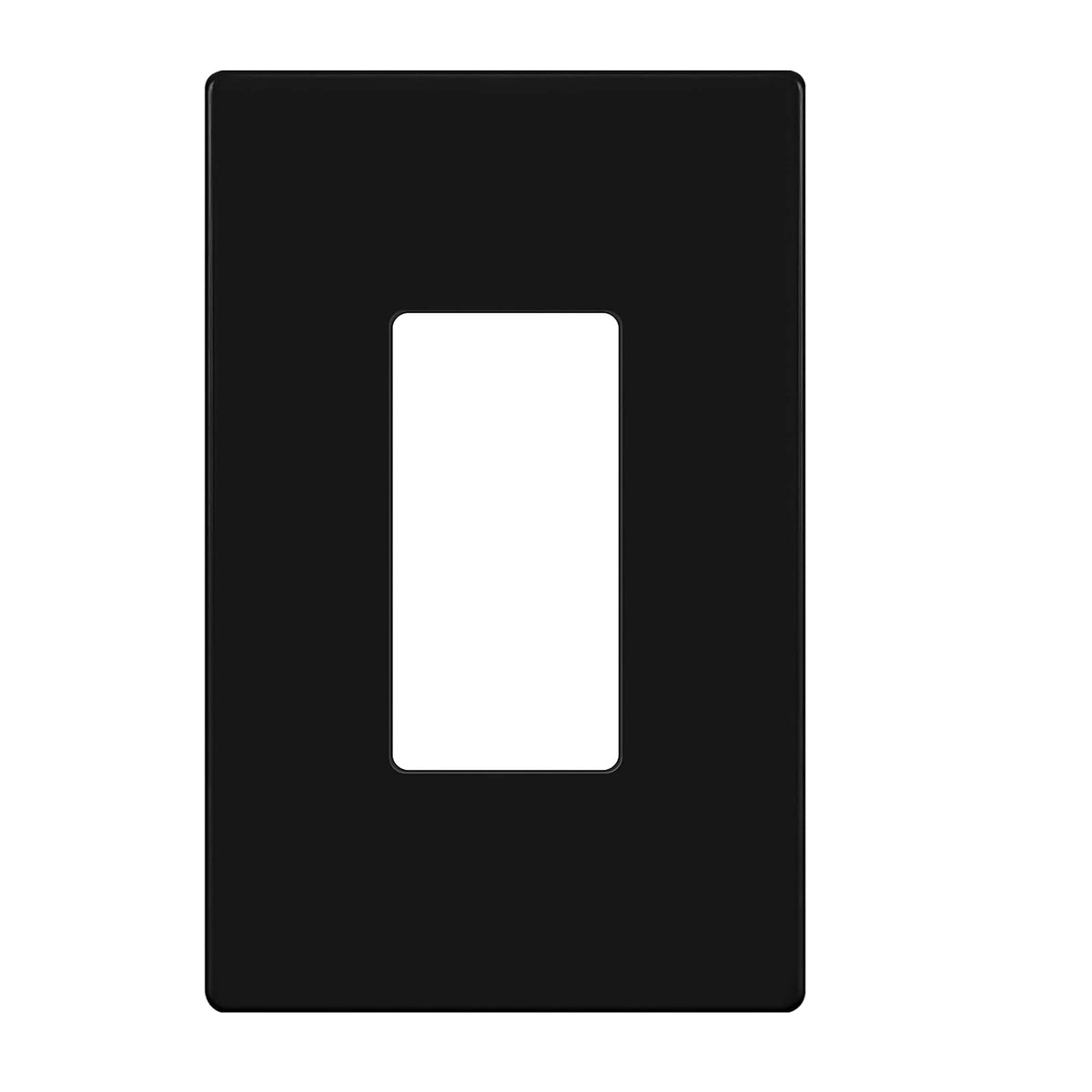 ENERLITES - Placas de pared para decoración sin tornillos, cubiertas de salida seguras para niños, acabado brillante, tamaño mediano, 1 banda, 12,4 cm de alto x 7,9 cm de largo, termoplástico de