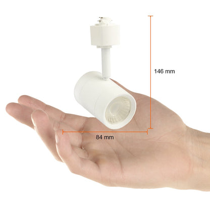Tecnolite - Lámpara Spot de Riel LED Dirigible 7.5 W, Luz Suave Cálida, LED integrado