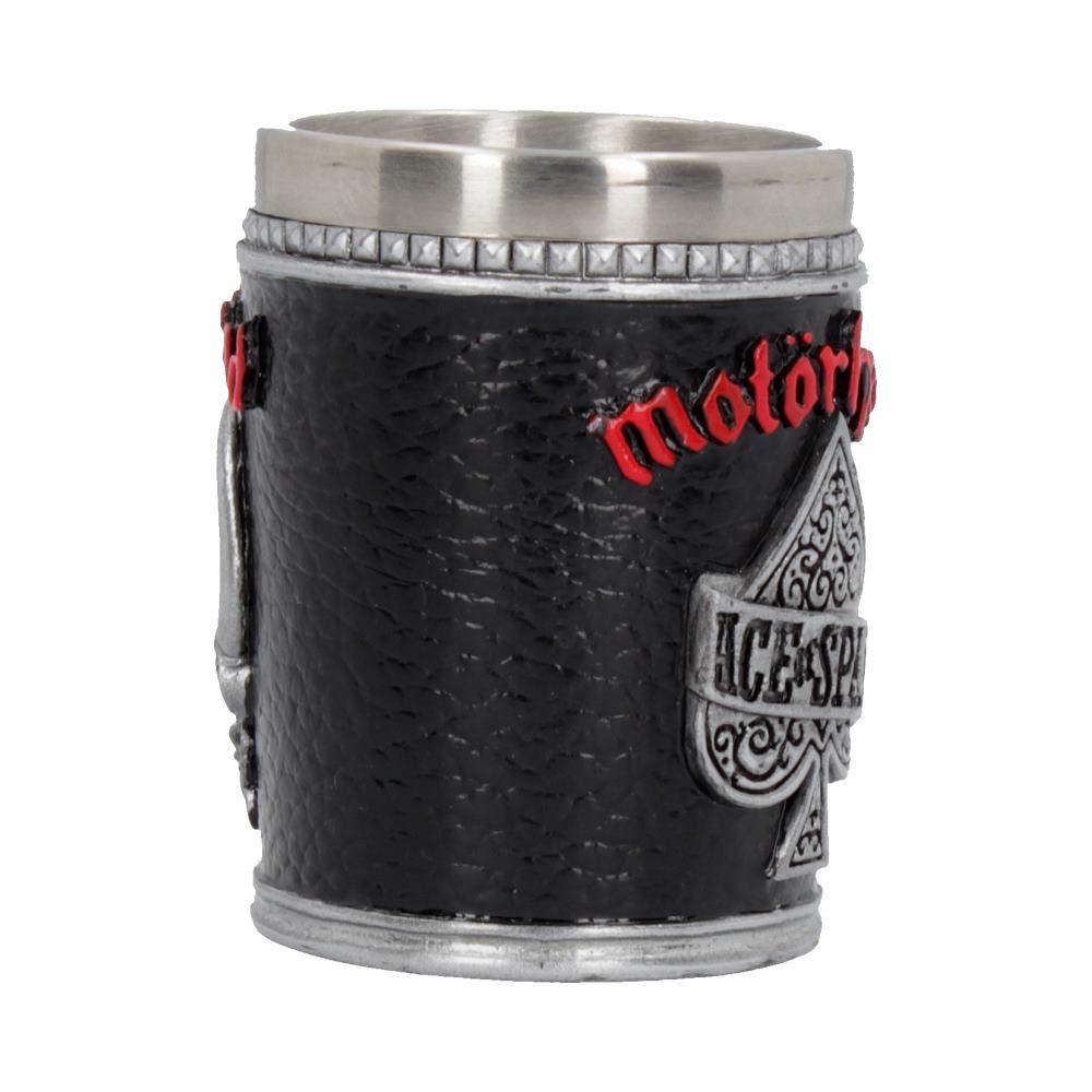 Nemesis Now B4122M8 Motorhead - Vaso de chupito (7 cm, resina con inserto de acero inoxidable, 35 mililitros)