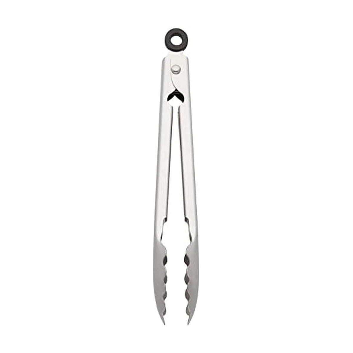 KitchenAid Gourmet - Pinzas para servir de acero inoxidable con gancho para colgar y cierre seguro, 9 pulgadas, acero inoxidable