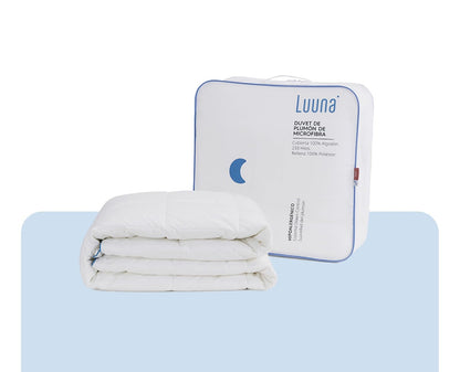 Luuna Nuevo Duvet de Plumón de Microfibra Primavera/Otoño, Down Alternative, Matrimonial-Queen Size, 12 Meses de Garantía