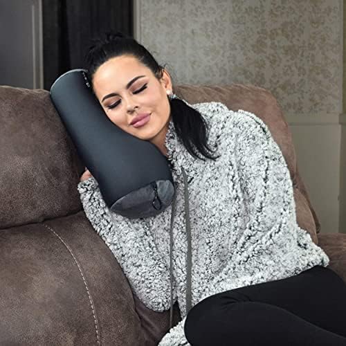 World'S Best Air Soft - Almohada de Tubo de microperlas, Carbón, Pillow, 1