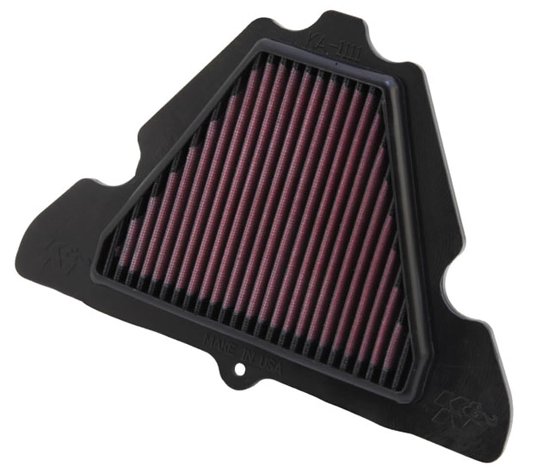 K&N Filtro de Aire del Motor KA-1111 para Kawasaki KLZ1000 Versys LT Z1000 ZX1000 Ninja Negro
