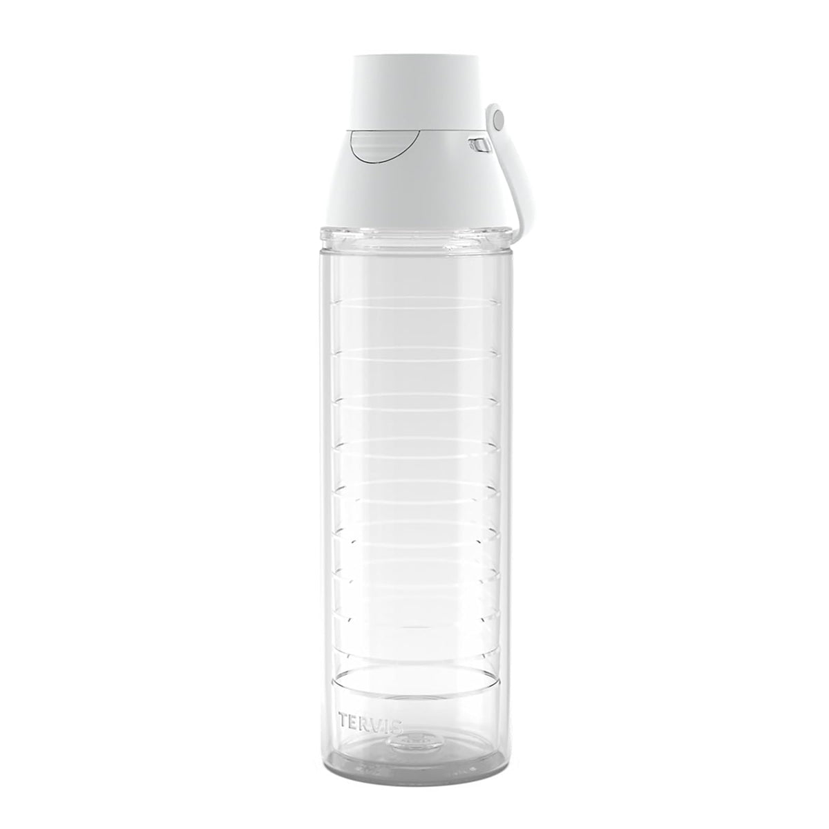 Tervis Venture Lite - Vaso aislado de doble pared transparente y colorido, fabricado en Estados Unidos, taza de viaje que mantiene las bebidas frías y calientes, botella de agua de 24 onzas, tapa
