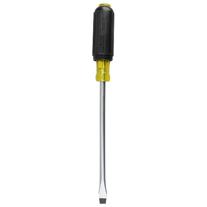 Urrea 9408 Destornillador con mango cushion grip, punta plana barra redonda 3/8" x 8"