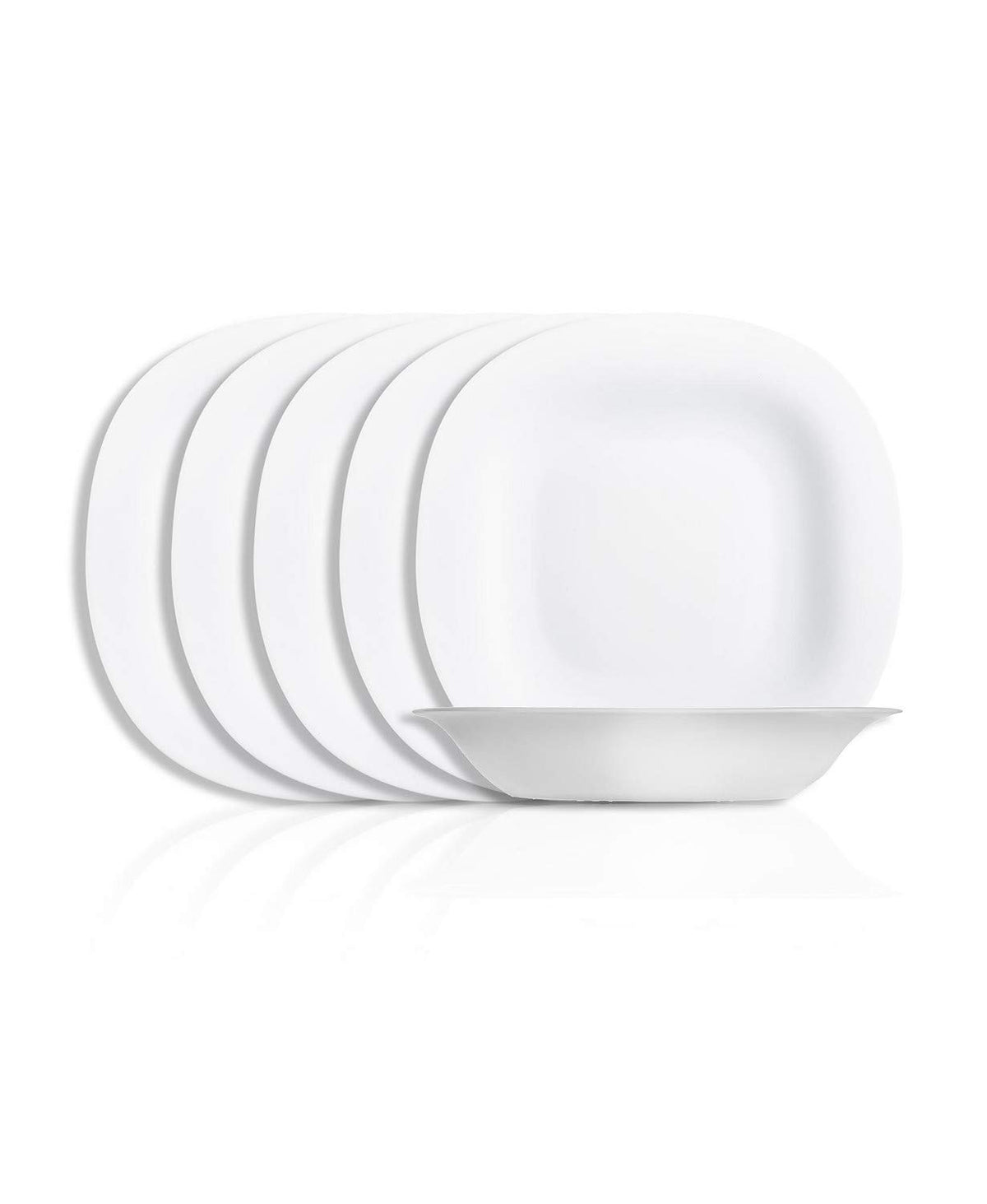 Vajilla Moderna De 18 Pzas De Opal Carine Luminarc Blanca