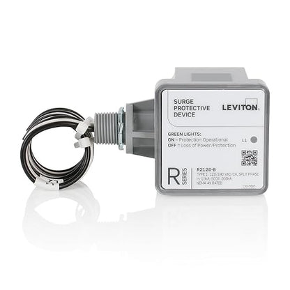 Leviton R2120-B - Panel protector contra sobretensiones tipo 1, color gris