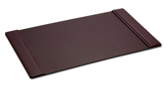 Dacasso P3401 Leather 34" x 20" Side-Rail Desk Pad, Chocolate Brown