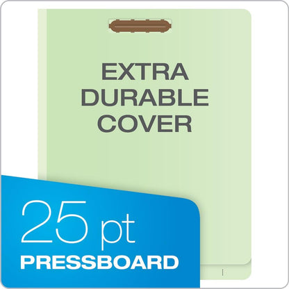 Pendaflex - Carpetas de clasificación con pestaña de extremo de cartón prensado, tamaño oficio, 6 secciones, expansión de 2.5 pulgadas, verde claro, 10/BX (23324)