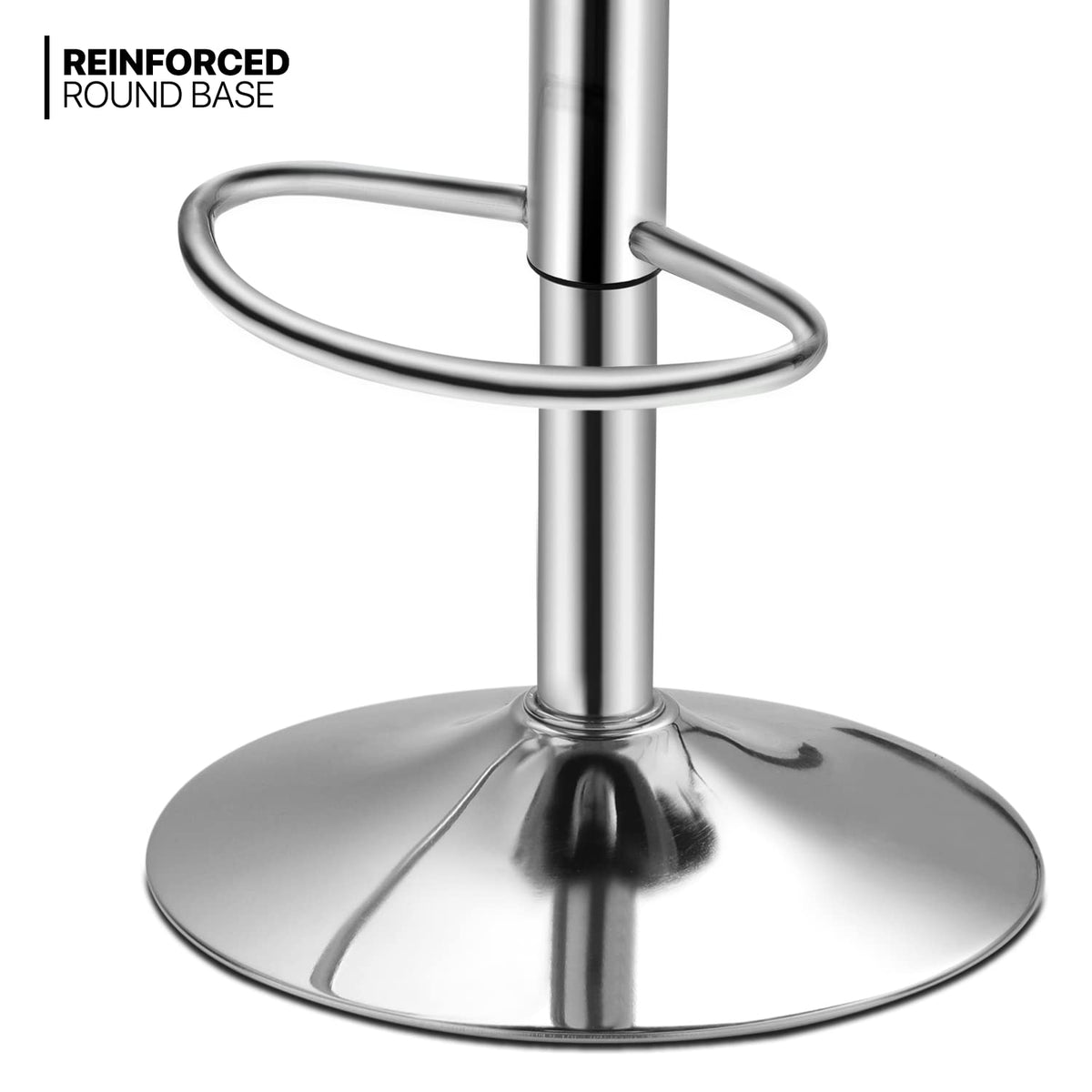 MoNiBloom - Juego de 2 taburetes de Bar con Respaldo Cuadrado de Piel sintética, Altura Ajustable y reposapiés para el hogar, Cocina, Comedor, Color Naranja