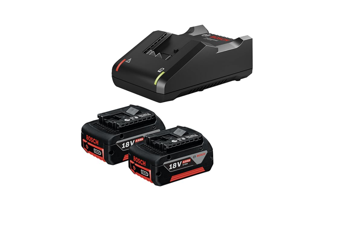 Bosch Kit 2 Baterías GBA 18V 4.0 Ah + Cargador GAL 18V-40 127V