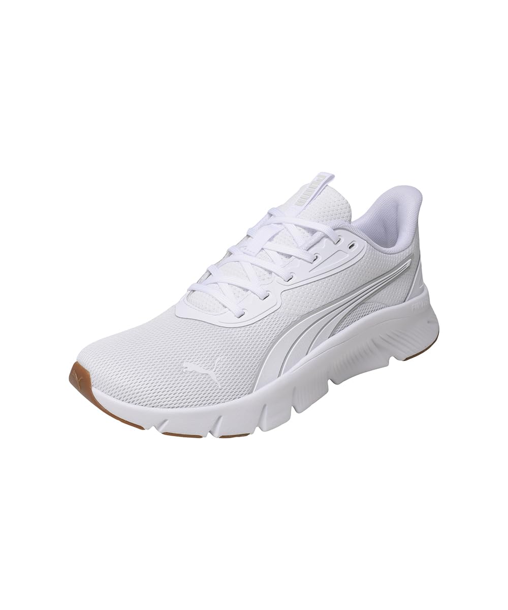 PUMA FlexFocus Lite Modern Tenis Unisex - 25.0 cm - PUMA White-Feather Gray-Gum