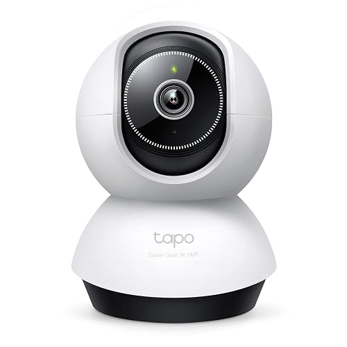 Tapo TP-Link TC74, Cámara de Seguridad Interior 5MP, Detección Avanzada por IA (Personas/Mascotas/Vehículos/Llanto de Bebés), Visión Nocturna, Compatible con Alexa y Google Assistant