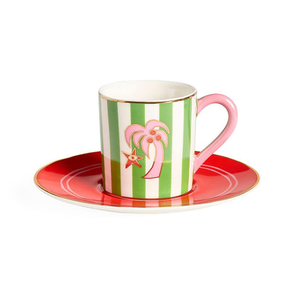 Jonathan Adler Juego de tazas de café expreso Playa en caja