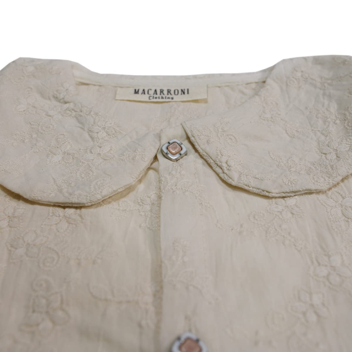 Macarroni Diseño Europeo Blusa Cuello Bobo Niñas