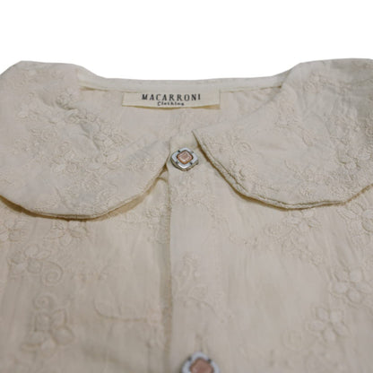 Macarroni Diseño Europeo Blusa Cuello Bobo Niñas