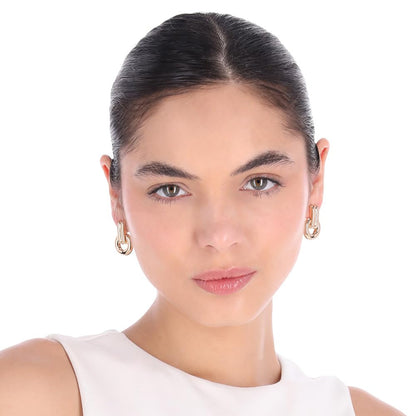 Nine West Aretes Dorado para Mujer