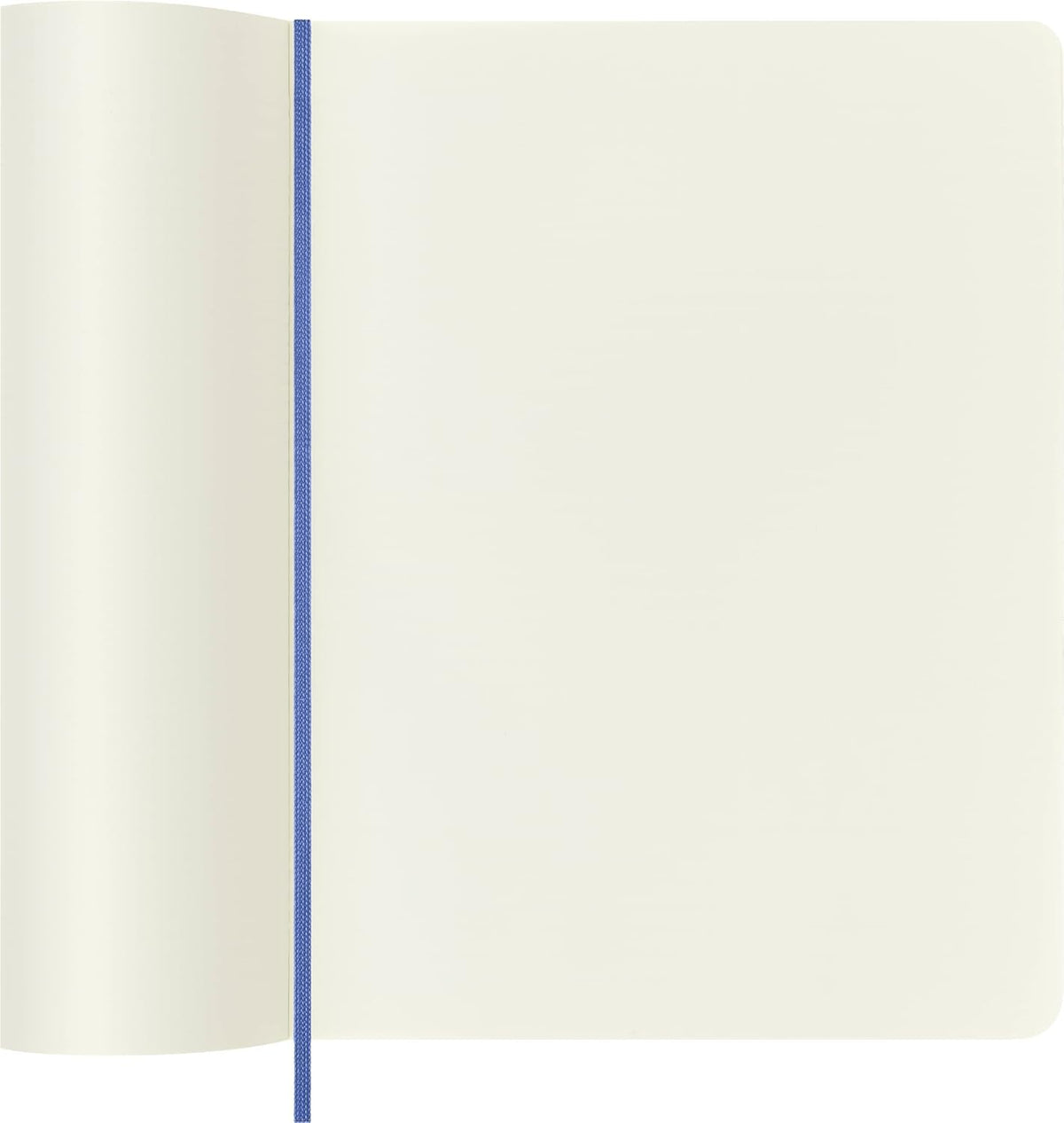 Moleskine - Cuaderno clásico, cubierta suave, XL (7.5 x 9.5 pulgadas), liso/en blanco, azul hortensia, 192 páginas