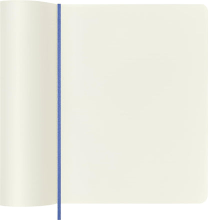 Moleskine - Cuaderno clásico, cubierta suave, XL (7.5 x 9.5 pulgadas), liso/en blanco, azul hortensia, 192 páginas