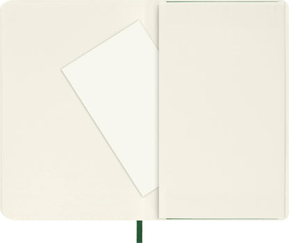 Moleskine Classic Notebook, Soft Cover, Pocket (3.5" x 5.5") Plain/Blank, Myrtle Green, 192 Pages, Pequeño