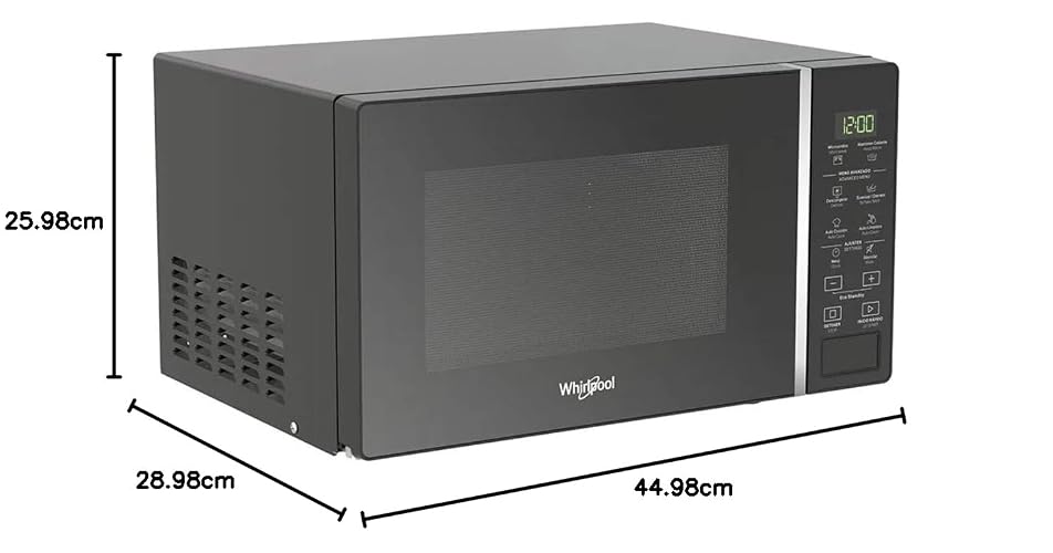 Horno de microondas Whirlpool de 0.7 pies cúbicos / 20 L Negro modelo WM-1807B