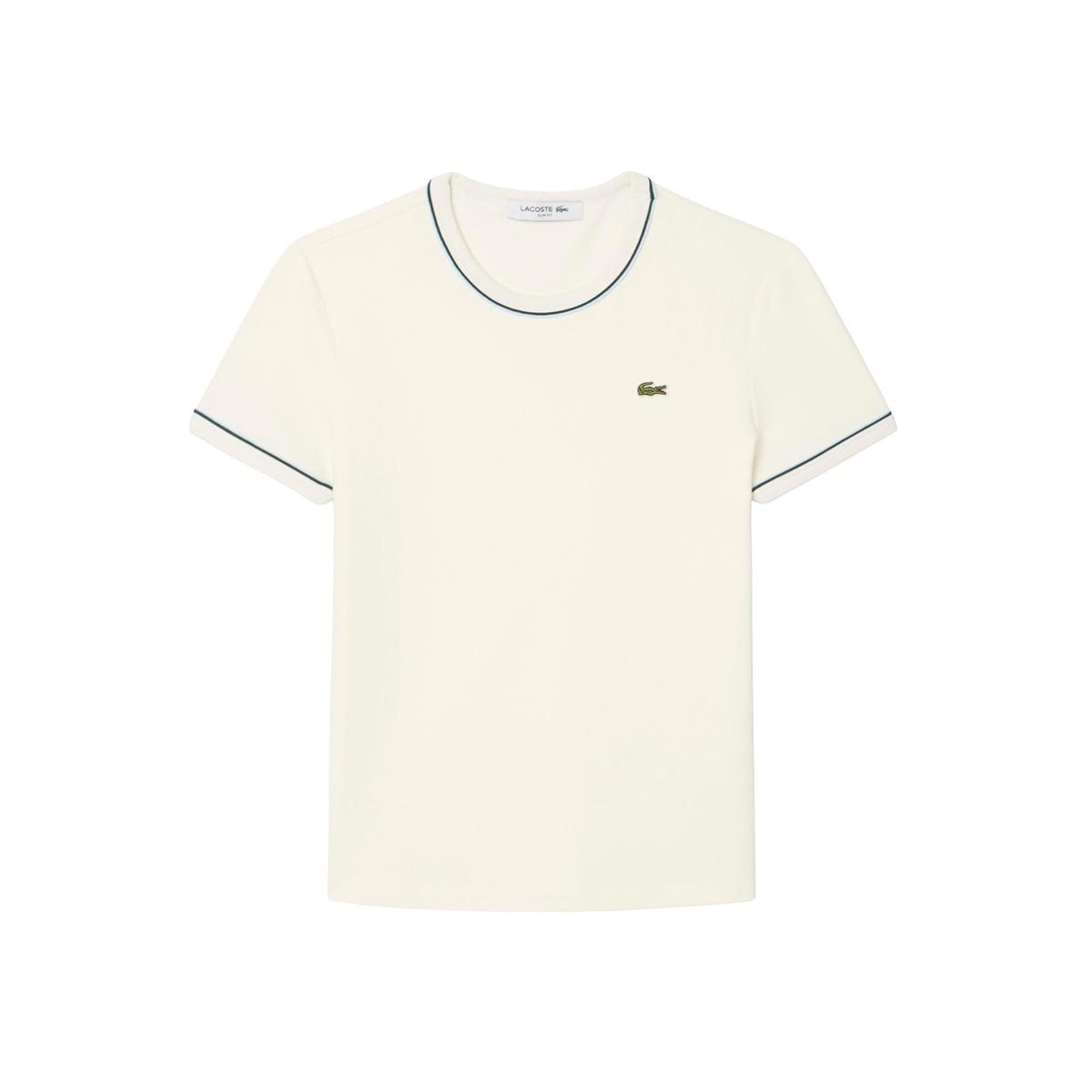 Lacoste Playera Ribete para Mujer