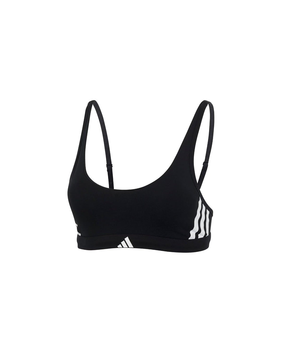 adidas 3 Stripes Active Essentials Cotton Scoop Bralette with Removable Cookies Sujetador Mujer