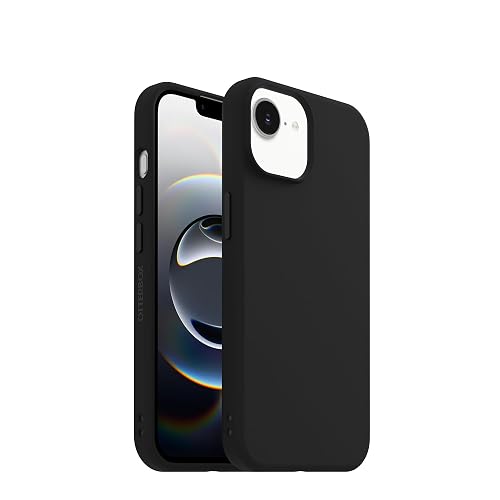 OtterBox - Carcasa para iPhone 17e, 16, 15, 14 y 13 Cifras, Color Negro | Estética, fundas de silicona para teléfono, diseño minimalista protector, funda MagSafe para iPhone con protección de cámara