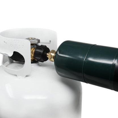 GasOne 50180 Adaptador de Recambio para Tanques de propano de 1 Libra y se Adapta a Tanques de 20 Libras, Negro
