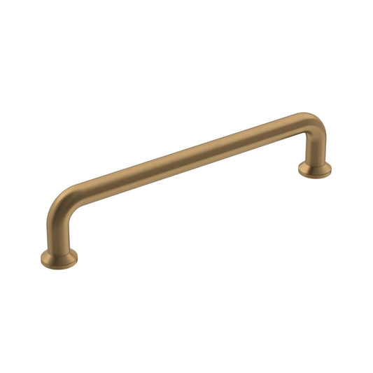 Amerock | Tirador de gabinete | Bronce champaña | 5-1/16 pulgadas (128 mm) de centro a centro | Factor | 1 paquete | Tirador de cajón | Manija de gabinete | Hardware de gabinete