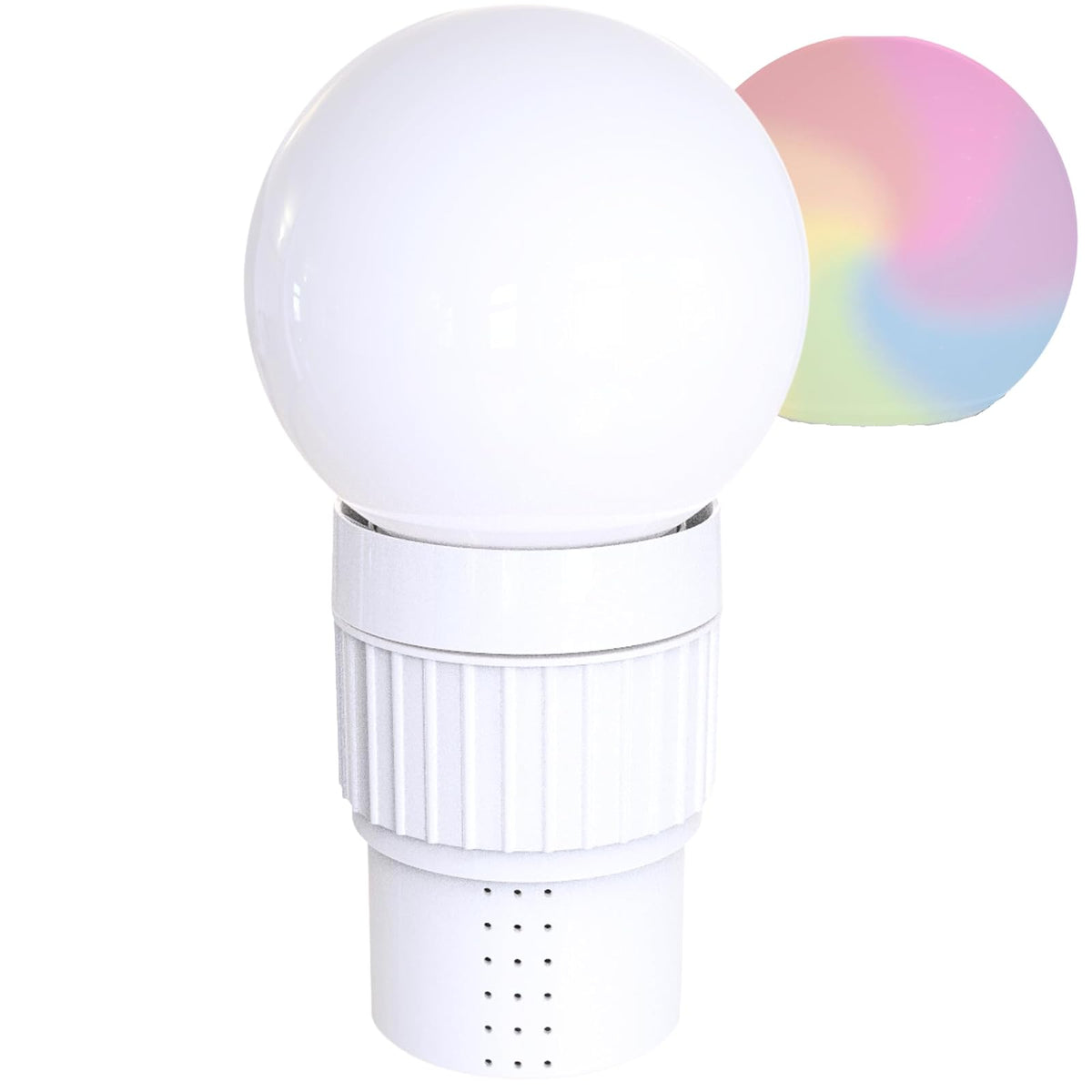 Swimline HYDROTOOLS Dispensador Flotante de Cloro para Piscinas sobre el Piso y en el Piso, | Alimentación Solar LED con iluminación Colorida decoración de Piscina | Pestañas flotantes de