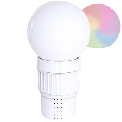 Swimline HYDROTOOLS Dispensador Flotante de Cloro para Piscinas sobre el Piso y en el Piso, | Alimentación Solar LED con iluminación Colorida decoración de Piscina | Pestañas flotantes de