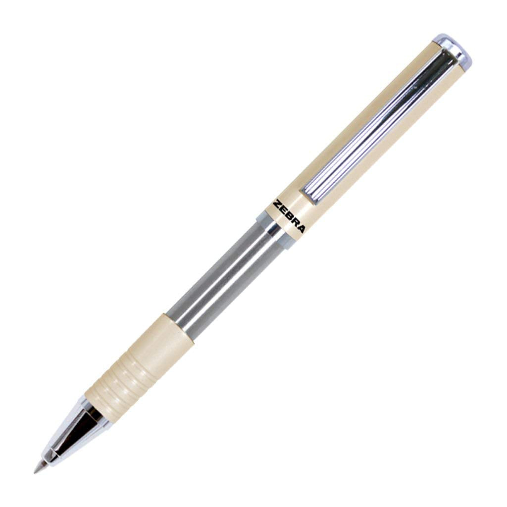 Zebra Slide Pen Bolígrafo con Estuche, Punto Mediano 1.0 mm - Arena
