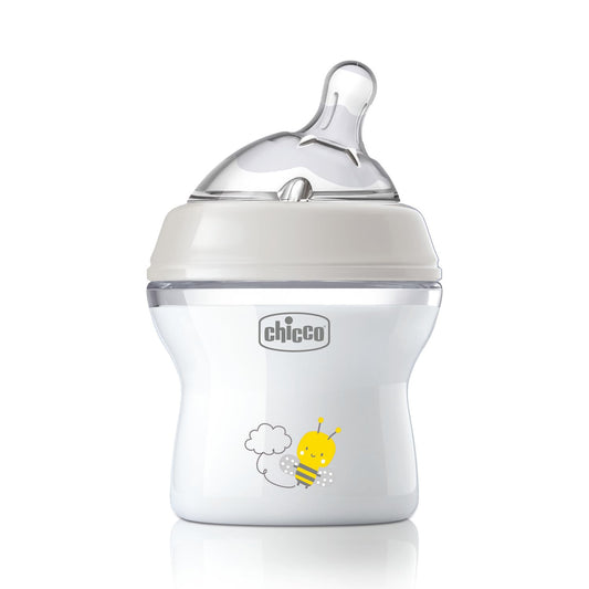 CHICCO, Biberón Natural Feeling, Color Blanco, 150 ml