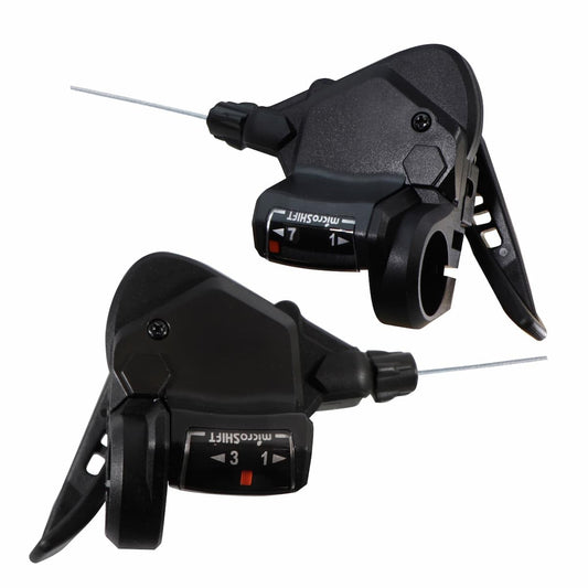 MICROSHIFT SL-TS38-7 ‍ | Palanca de Mando MTB 3x7 Velocidades | Indicador Óptico | Modelo L2140/1700