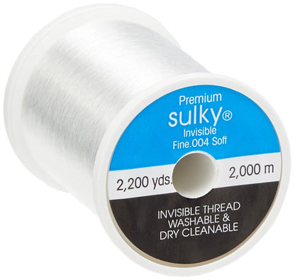 Hilo invisible Sulky Premium para coser, 2200 yardas, transparente