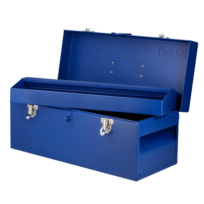 Urrea Caja Portaherramientas Metálica, Varios Tamaños y Colores - 17" x 7" x 7" - Azul